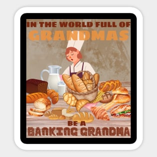 Baking - gRANdma Sticker